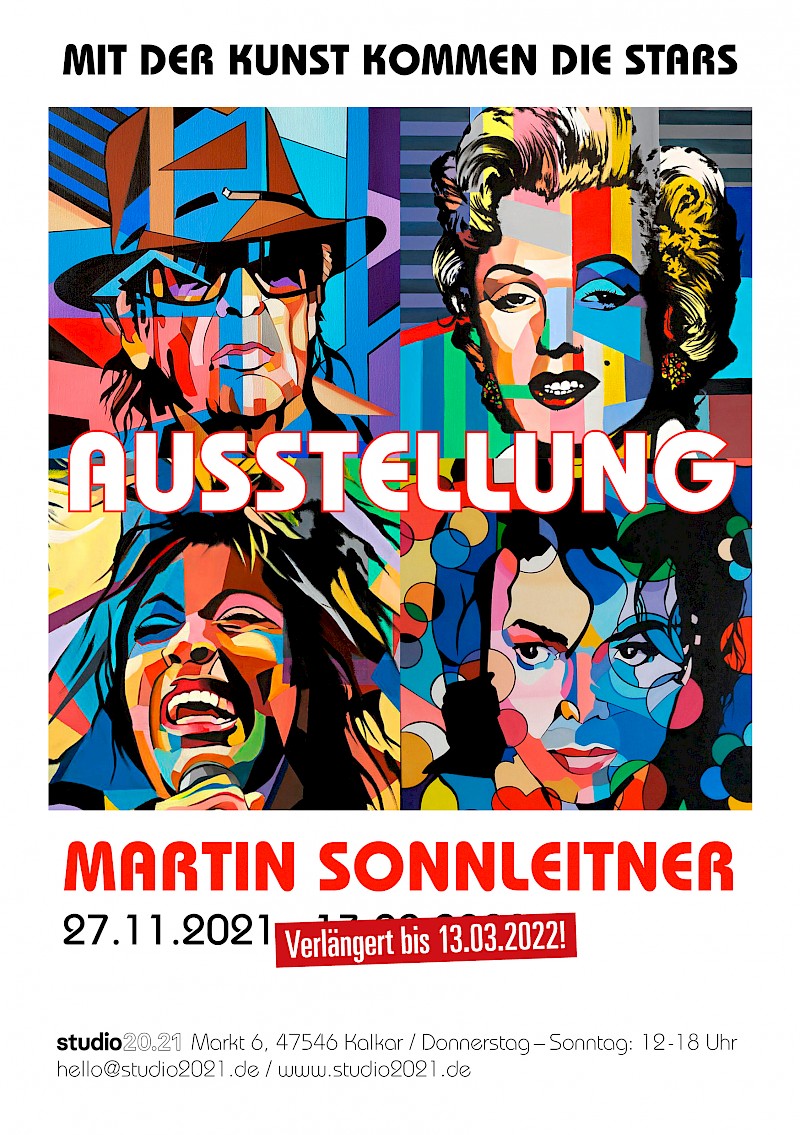 Martin Sonnleitner – Mit der Kunst kommen die Stars – Verlängert bis 13. März 2022 | studio20.21