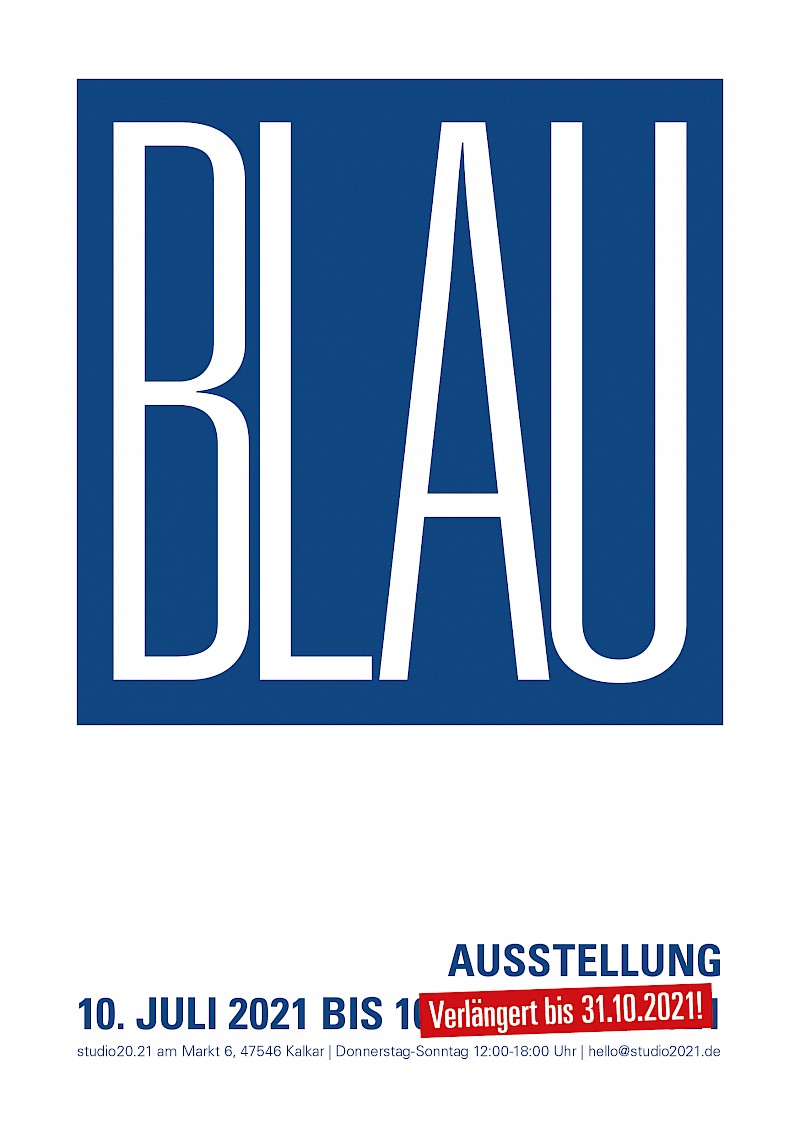Blau – Verlängert bis 31. Oktober 2021 | studio20.21